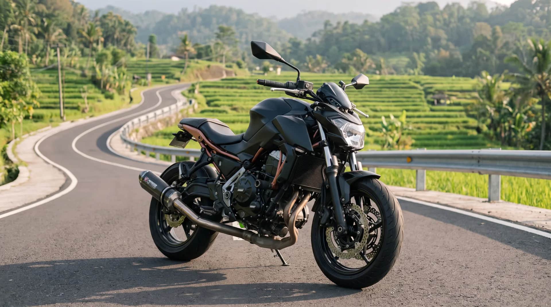 Kawasaki Z650 for rent in Bali